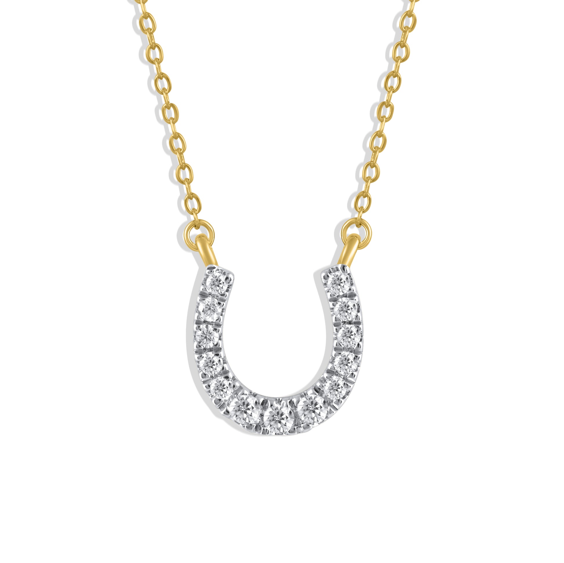 Lucky Horseshoe Diamond Necklace