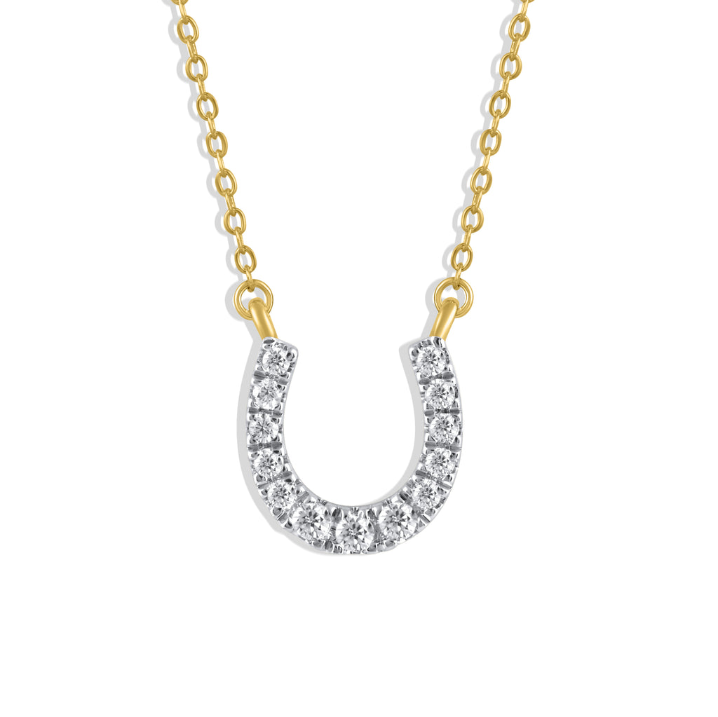 Lucky Horseshoe Diamond Necklace