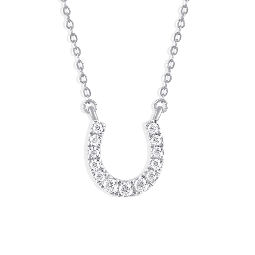 Lucky Horseshoe Diamond Necklace