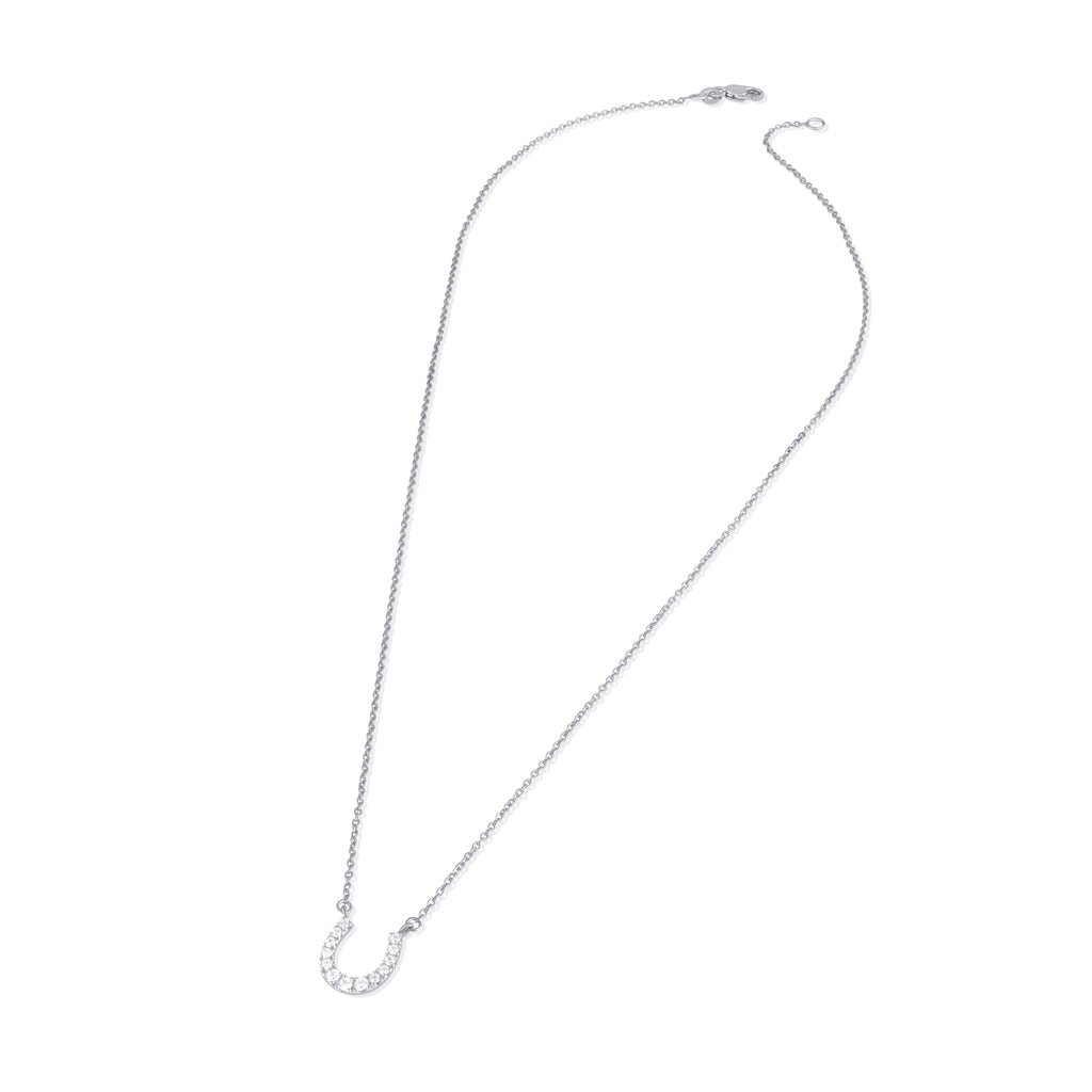 Lucky Horseshoe Diamond Necklace